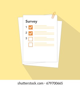 Survey Online Customer and questioner checklist