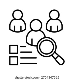 Survey Outline Icon Vector Illustration