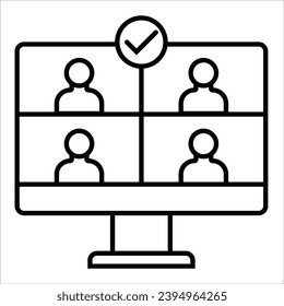 Survey participant, Survey simple icon, vector illustration