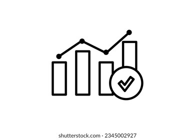 Survey Report Icon. Icon related to survey. line icon style. Simple vector design editable