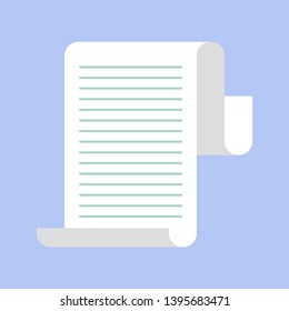Survey report, list, questionnaire, business concept vector illustration