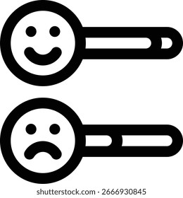 survey results icon. Thin Linear Style Design Isolated On White Background