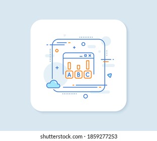 Survey Results Line Icon. Abstract Square Vector Button. Best Answer Sign. Business Stats Symbol. Survey Results Line Icon. Quality Concept Badge. Vector