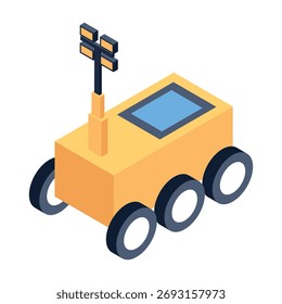  Survey Robot Vector icon which can easily modify or edit

