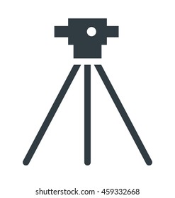 Icono de Vector fresco de teodolito de Encuesta