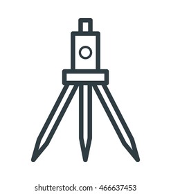 Survey Theodolite Cool Vector Icon