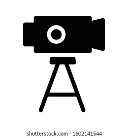 survey vector glyph flat icon 
