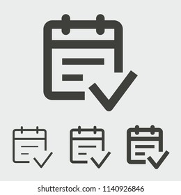 Survey vector icon. Black illustration isolated for graphic and web design.