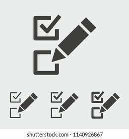 Similar Images, Stock Photos & Vectors of Survey icon. Vector ...