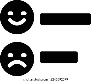 Umfrage Vektorgrafik auf transparentem Hintergrund. Hochwertige Symbole. Glyphen Vektorsymbole für Konzept und Grafikdesign. 
