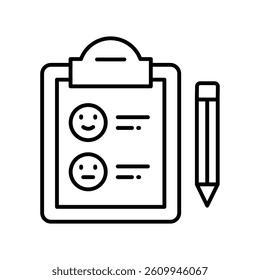 Survey vector outline EPS 10 file