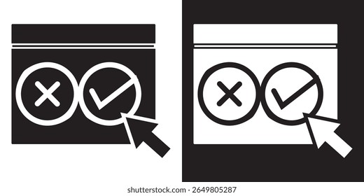 Ícone de pesquisa na Web. Coleção de ícones de feedback, ilustração vetorial. EPS 10 IA