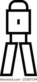surveying icon. Thin linear style design isolated on white background