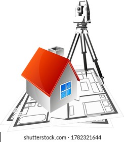 Surveying land plans and registration of land and residential buildings