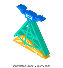 surveying tool unmanned aerial vehicle isometric icon vector. surveying tool unmanned aerial vehicle sign. isolated symbol illustration