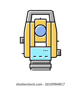 surveying tools mining color icon vector. surveying tools mining sign. isolated symbol illustration
