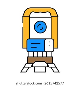 surveying tools mining line icon vector. surveying tools mining sign. isolated symbol illustration