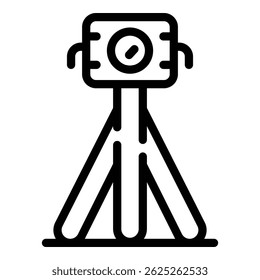 Surveyor road icon. Outline surveyor road vector icon for web design isolated on white background