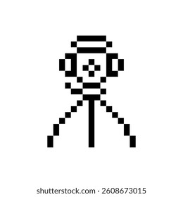 surveyor tool tripod pixel art