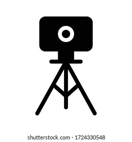 surveyor vector glyph flat  icon 