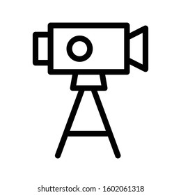 surveyor vector thin line icon 