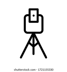 surveyor vector thin line icon 