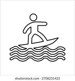 surving icons. simple line vector