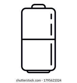 Icono de la batería de supervivencia. Icono del vector de la batería de supervivencia de contorno para el diseño web aislado en fondo blanco