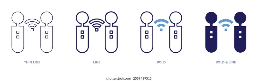 Survival games icon in 4 different styles. Thin Line, Line, Bold, and Bold Line. Duotone style. Editable stroke.