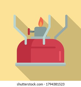Survival gas lamp icon. Flat illustration of survival gas lamp vector icon for web design