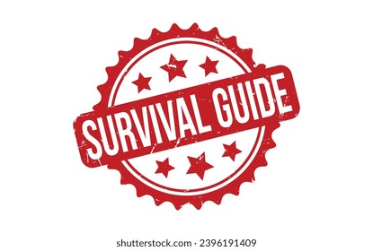 Survival Guide Rubber Stamp Seal Vector