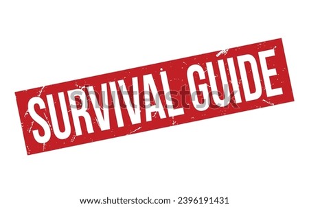Survival Guide Rubber Stamp Seal Vector