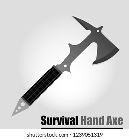 Survival hand axe, Axe vector, Metal axe, Clamping tool