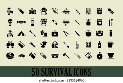 Survival Items Icon. Judgment Day Items.