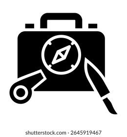 Survival Kit Icon Glyph Vector Illustration