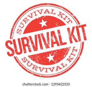 Survival Kit. Red Stamp.