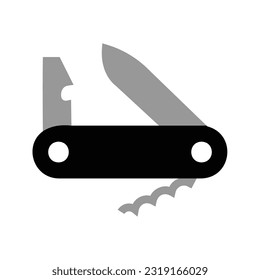 Survival Knife glyph icon. Adventure icon set. Vector illustration isolated on white background.