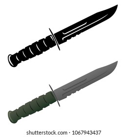 Survival Knife Vector Illustration