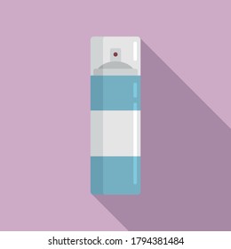 Survival spray bottle icon. Flat illustration of survival spray bottle vector icon for web design