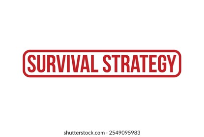 Survival Strategy Rubber Stamp Seal Vector