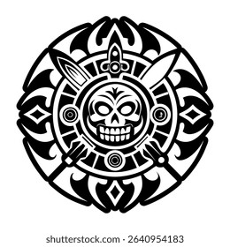 Survival tattoo icon, glyph style