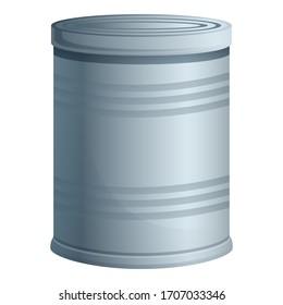 Survival tin can icon. Cartoon of survival tin can vector icon for web design isolated on white background