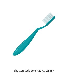 Survival toothbrush icon. Flat illustration of survival toothbrush vector icon isolated on white background