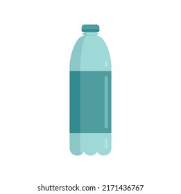 Survival water bottle icon. Flat illustration of survival water bottle vector icon isolated on white background