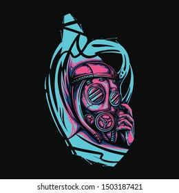 survive in the world illustration t-shirt design