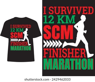 I survived 12 km SCM  finisher marathon
