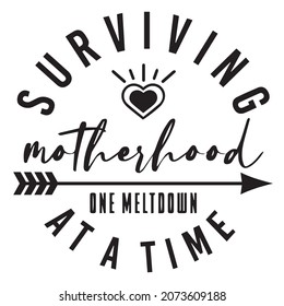 surviving motherhood one meltdown at a time background inspirational positive quotes,motivational,typography,lettering design