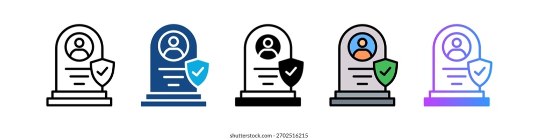 Ícone de Benefícios de Sobrevivência - Ilustração de Múltiplos Vetores