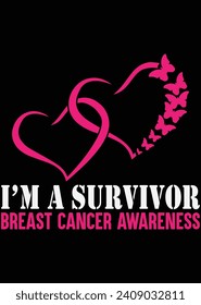 
I'm A Survivor Breast Cancer eps cut file for cutting machine