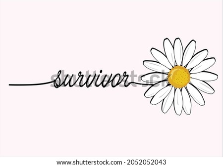 Similar – Image, Stock Photo Chamomile as a survivor in a crevice in the rock